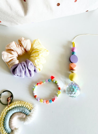 Musselin-Scrunchie in Pastell – Farbwahl