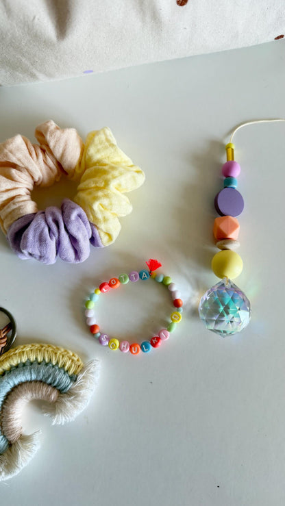 Musselin-Scrunchie in Pastell – Farbwahl