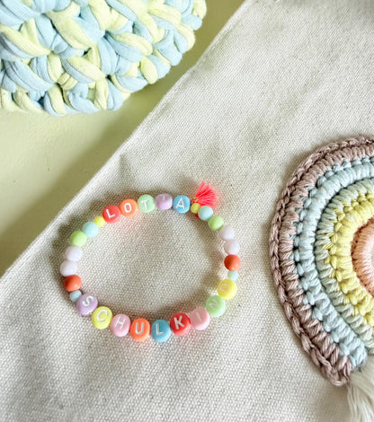 Neon-Kinderarmband „Schulkind“ oder „Kigakind“