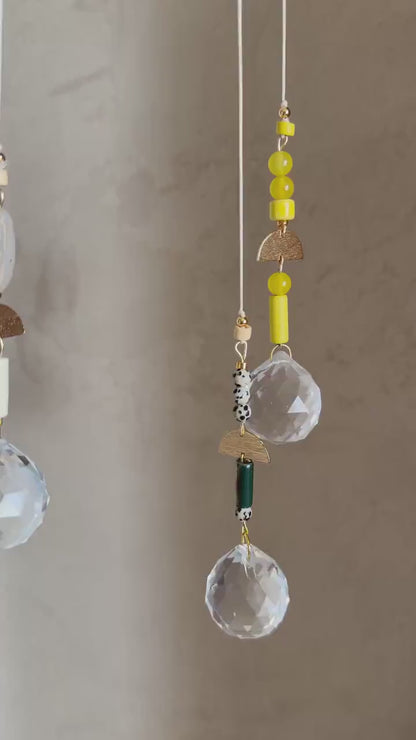 Suncatcher mit Naturstein & Messing