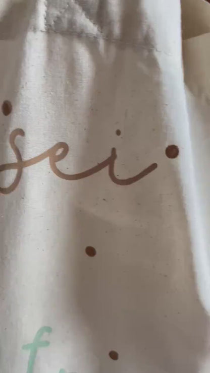 Stofftasche „Sei wild, frech und wunderbar“