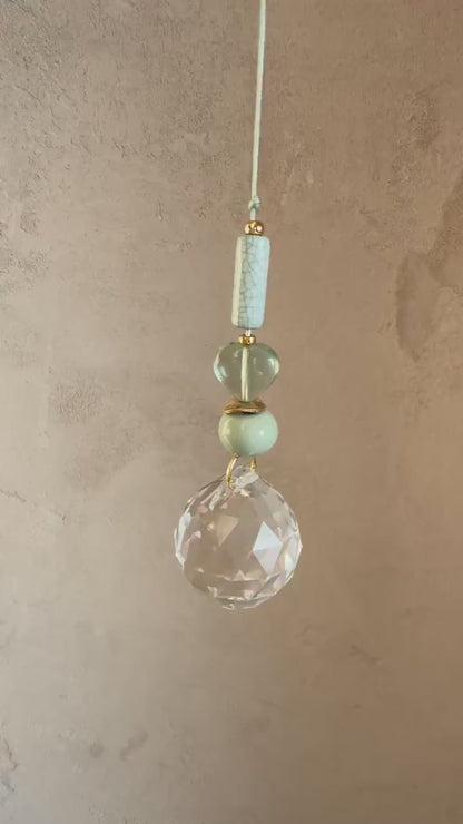 Suncatcher mit Fluorit-Herz