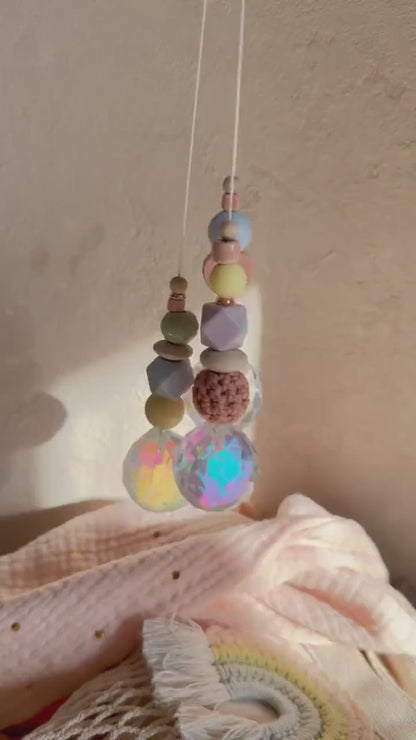 Pastell-Suncatcher mit Kristall – Designwahl
