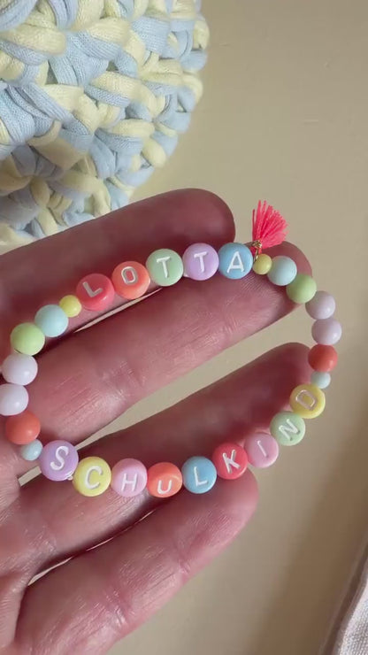 Neon-Kinderarmband „Schulkind“ oder „Kigakind“